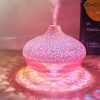 بخور سرد با نور RGB با طراحی مدرن و پوشش ترک‌خورده