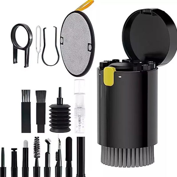 کیت تمیزکننده 20کاره مدل Q20 با ابزارهای حرفه‌ای برای تمیز کردن دستگاه‌های الکترونیکی، کیبورد و صفحات لمسی.