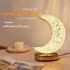 چراغ خواب سه بعدی کریستالی با طراحی ماه و ستاره برای دکوراسیون اتاق خواب