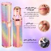 موزن دوکاره صورت و ابرو اکلیلی کیفیت اصلی - دستگاه 2 در 1 اصلاح و شکل‌دهی موهای زائد صورت و ابرو با طراحی شارژی و تیغه‌های ضدحساسیت.