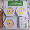 چراغ زیر کابینتی ریموت دار طرح شش ضلعی با نصب آسان و نورپردازی لمسی