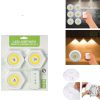 چراغ زیر کابینتی ریموت دار طرح شش ضلعی با نصب آسان و نورپردازی لمسی