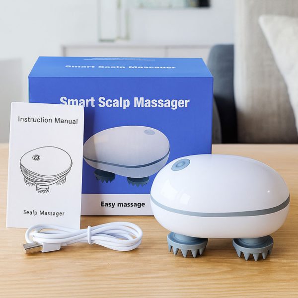 ماساژور سر شارژی Smart Scalp Massager با طراحی ارگونومیک برای آرامش و تقویت رشد موها