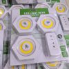 چراغ زیر کابینتی ریموت دار طرح شش ضلعی با نصب آسان و نورپردازی لمسی