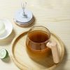 لیوان همزن دار شیشه ای با میله همزن جدا شدنی و ظرفیت 400 میلی‌لیتر