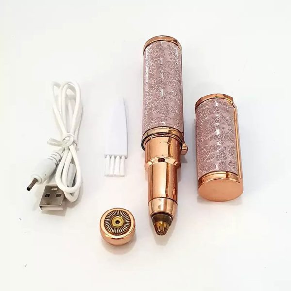 موزن بینی و ابرو جدید 2IN1 مدل HX-206، دستگاه شارژی با سری‌های قابل تعویض برای اصلاح ابرو و موهای زائد بینی