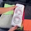 پنکه رومیزی مه پاش مدل دوقلو سفید با دو فن، مه‌پاش و کنترل از راه دور