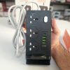 تصویر چندراهی برق و شارژر مدل T-23 دارای ۳ پریز برق، ۴ پورت USB و شارژ بی‌سیم