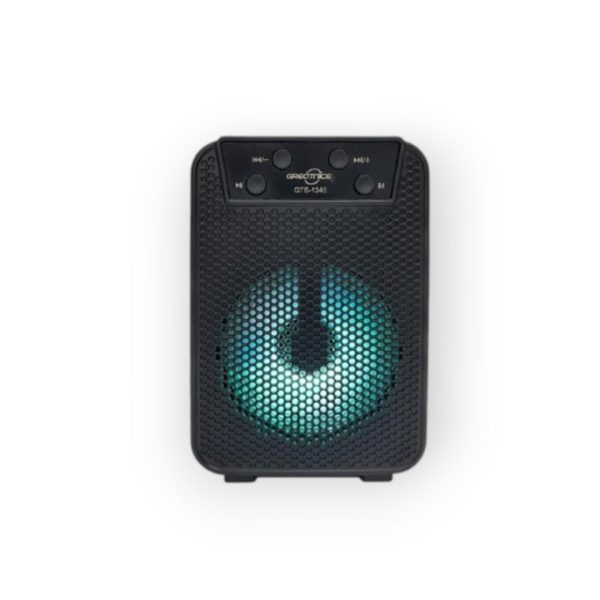 اسپیکر بلوتوث گریت نایس مدل GTS-1345 – اسپیکر کوچک قابل حمل با نور رنگی و صدای واضح
