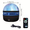 خرید مینی پروژوکتور شفق قطبی؛ چراغ خواب RGB با چرخش خودکار و کنترل از راه دور