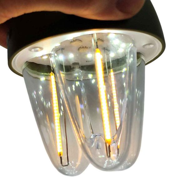 فانوس شارژی چندمنظوره مدل HK-899 با نور RGB و بدنه مقاوم قابل شارژ با USB