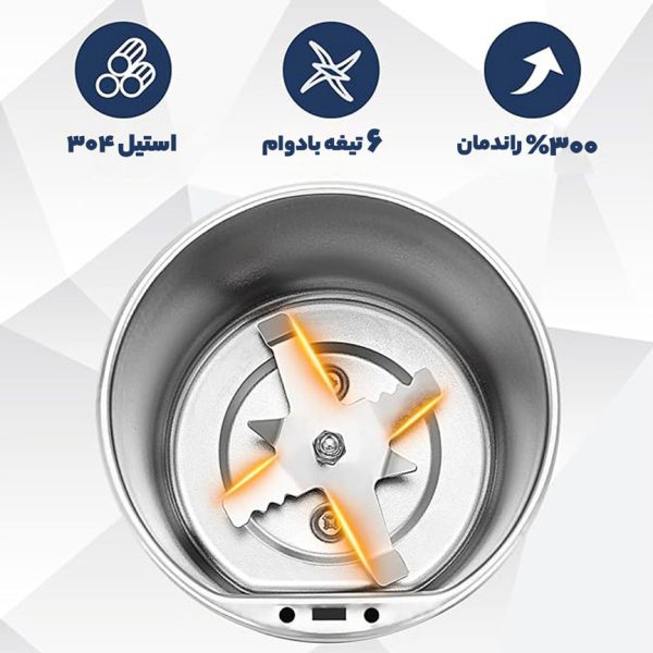 تصویر آسیاب برقی Grinder چندمنظوره مناسب برای قهوه، ادویه و مغزها