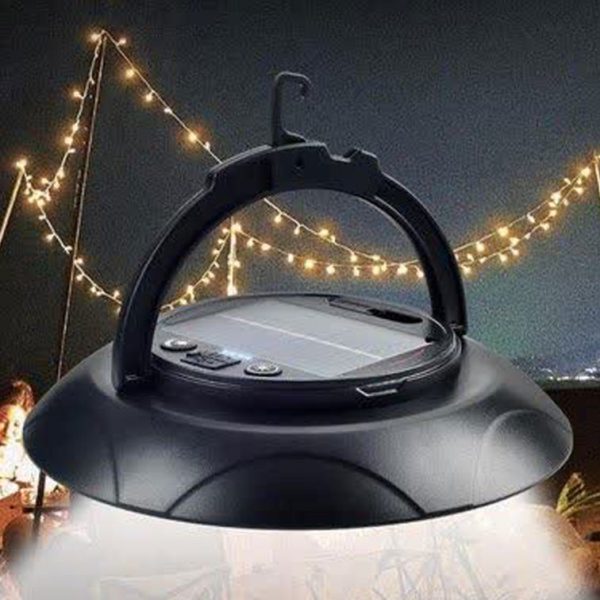 چراغ کمپینگ شارژی و خورشیدی مدل JB-360-2 با قابلیت پاوربانک