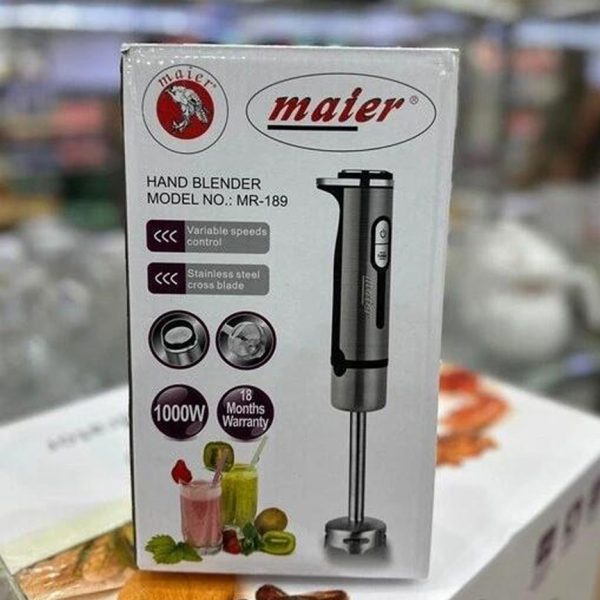 گوشت‌کوب برقی مایر مدل MR 189 با موتور ۱۰۰۰ واتی و تیغه استیل ضدزنگ