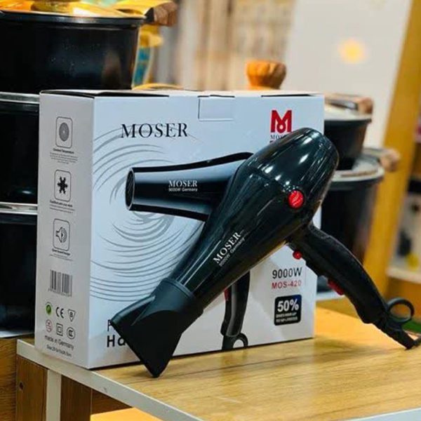 سشوار حرفه ای موزر مدل MOS-420 موتور AC قدرت 9000 وات