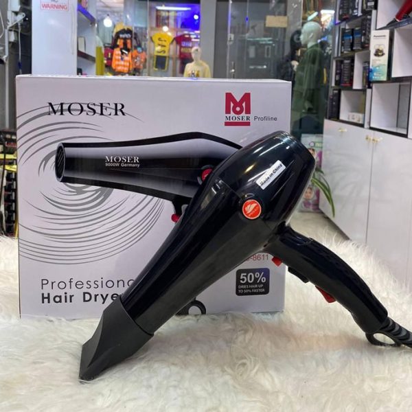 سشوار حرفه ای موزر مدل MOS-420 موتور AC قدرت 9000 وات